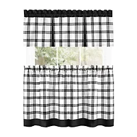 Achim Tate 3-pc. Rod Pocket Kitchen Curtains & Drapes Window Set