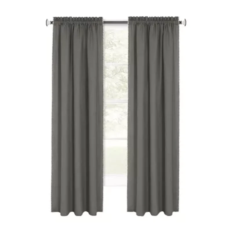Achim Kendal Rod Pocket Light-Filtering Single Curtain Panel