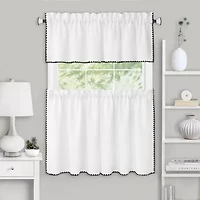 Achim Kendal 3-pc. Rod Pocket Kitchen Curtains & Drapes Window Set