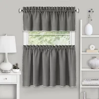 Achim Kendal 3-pc. Rod Pocket Kitchen Curtains & Drapes Window Set