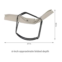 Folding Rocking Chaise 2 Pack Lounge Chair