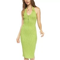 Forever 21 Knit Womens Sleeveless Midi Juniors Bodycon Dress