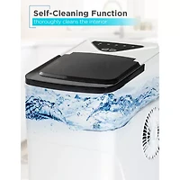 BLACK+DECKER Self-Cleaning Portable Ice Machine with 26-Lb. Capacity Every 24 Hours with Basket & Scoop