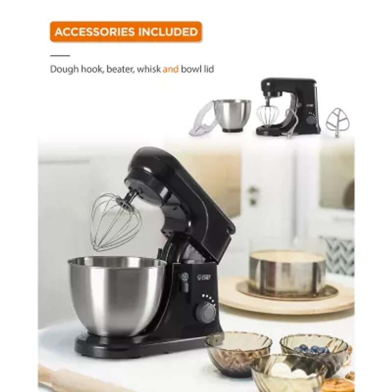 Commercial Chef Electric Stand Mixer 4.7 Quart 7 Speed Settings