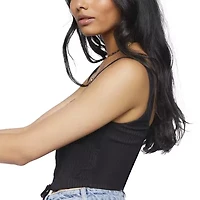 Forever 21 Womens Square Neck Sleeveless Juniors Tank Top