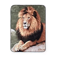Shavel Home Products Lion Hi Pile Washable Midweight Throw