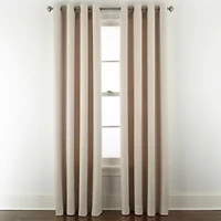 Linden Street Gwen Basketweave Grommet Top Light-Filtering Single Curtain Panel
