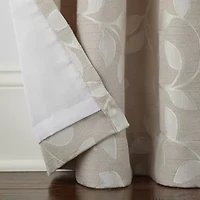 Linden Street Gwen Leaf Grommet Top Light-Filtering Single Curtain Panel