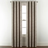 Linden Street Gwen Leaf Grommet Top Light-Filtering Single Curtain Panel