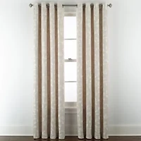 Linden Street Gwen Leaf Grommet Top Light-Filtering Single Curtain Panel
