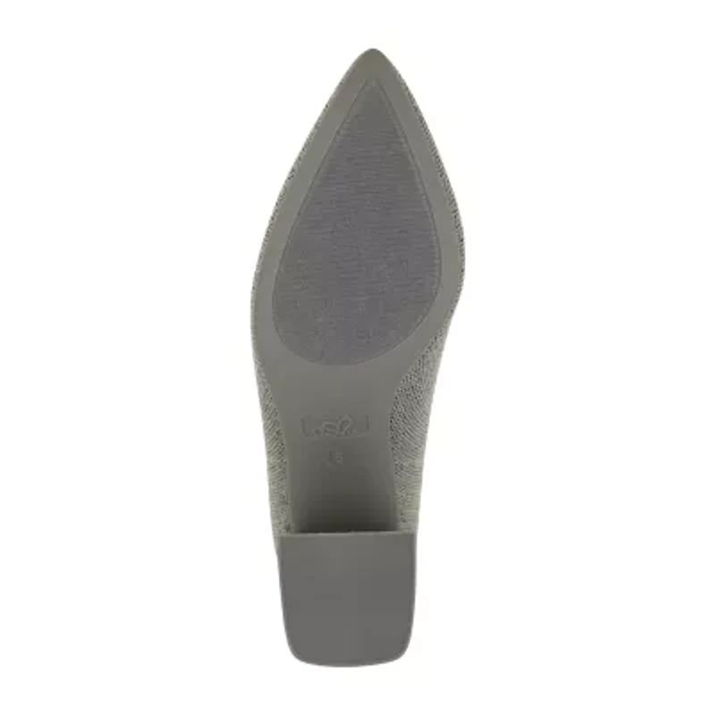 Mia Amore Crystina Womens Closed Toe Block Heel Pumps