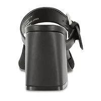 Mia Amore Janett Womens Round Closed Toe Block Heel Pumps