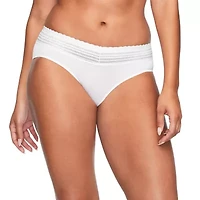 Warners® No Pinching, Problems® Dig-Free Comfort Waist with Lace Microfiber Hipster 5609J