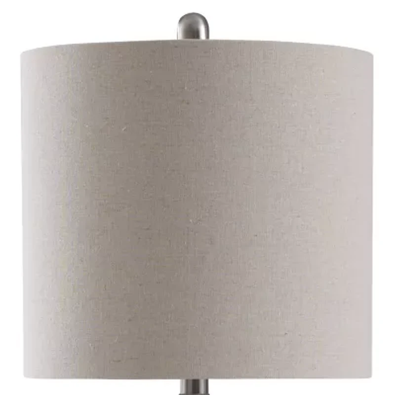 Stylecraft 12 W Gray Washed Ceramic Table Lamp