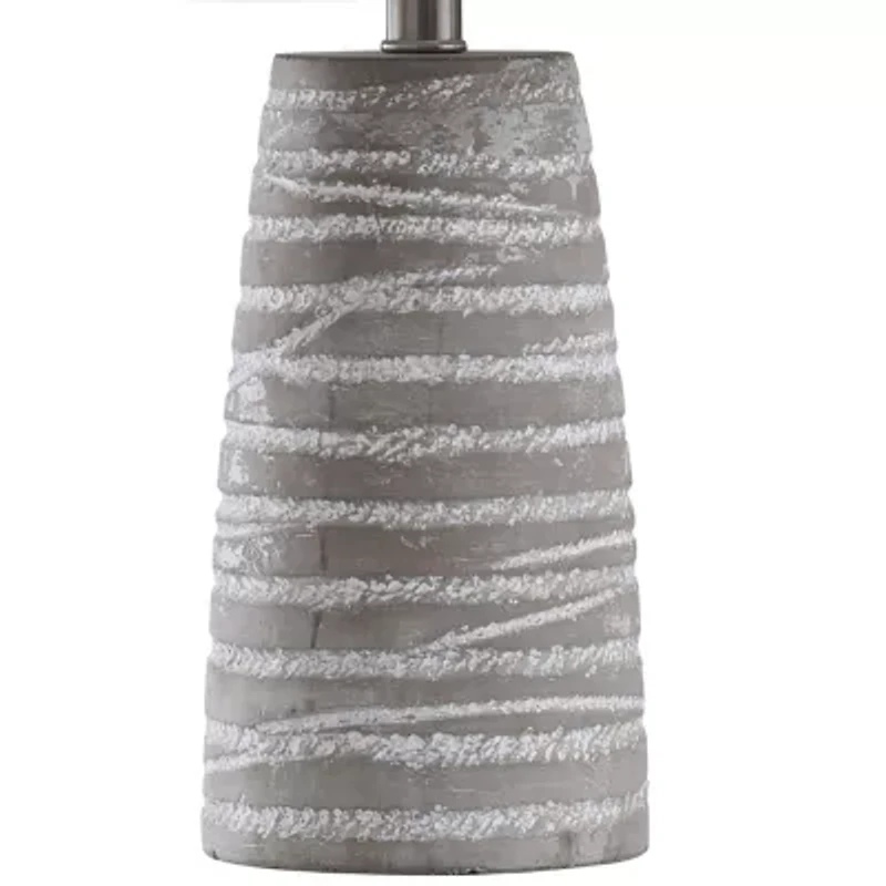 Stylecraft 12 W Gray Washed Ceramic Table Lamp