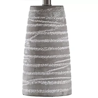 Stylecraft 12 W Gray Washed Ceramic Table Lamp