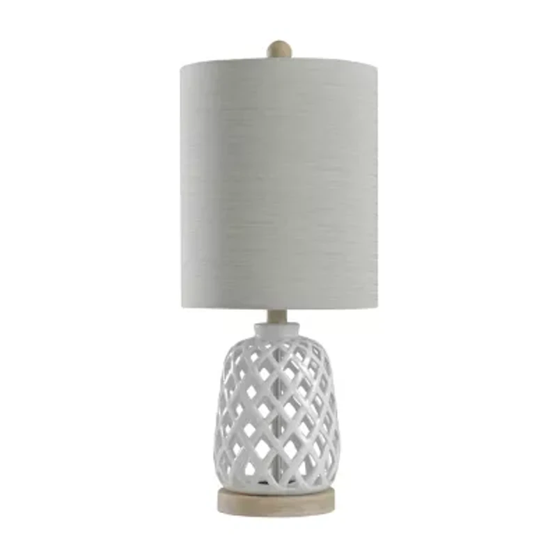 Stylecraft 10 W White Ceramic Table Lamp