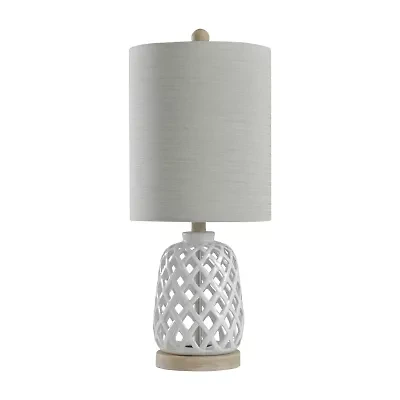 Stylecraft 10 W White Ceramic Table Lamp