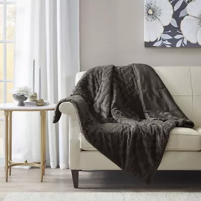 Madison Park Polar Ultra Plush Down Alternative Throw