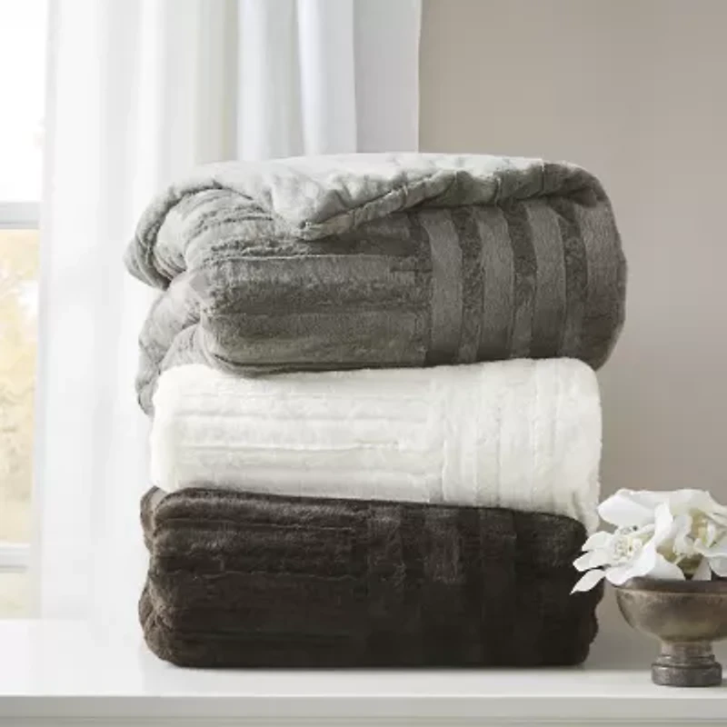 Madison Park Polar Ultra Plush Down Alternative Throw