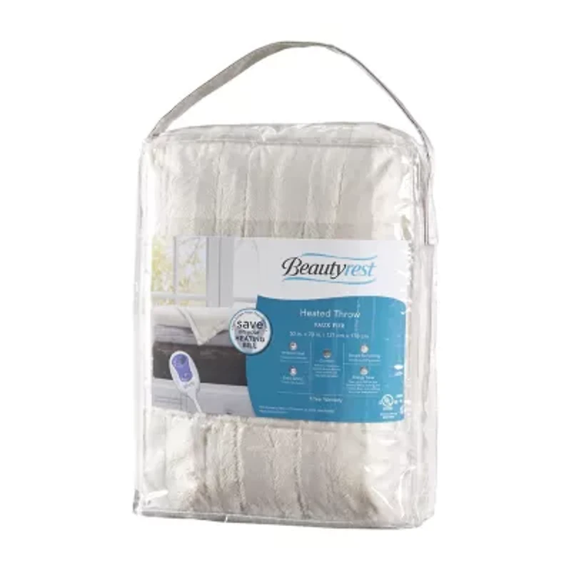 Beautyrest Heated Washable Electric Lightweight Throw