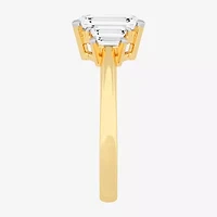 G-H / Si1-Si2) Womens CT. T.W. Lab Grown White Diamond 14K Gold 3-Stone Engagement Ring