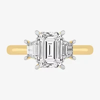 G-H / Si1-Si2) Womens CT. T.W. Lab Grown White Diamond 14K Gold 3-Stone Engagement Ring