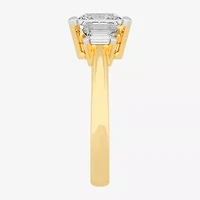 G-H / Si1-Si2) Womens 4 CT. T.W. Lab Grown White Diamond 14K Gold 3-Stone Engagement Ring