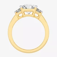 G-H / Si1-Si2) Womens 4 CT. T.W. Lab Grown White Diamond 14K Gold 3-Stone Engagement Ring
