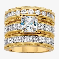Womens CT. T.W. Cubic Zirconia 14K Gold Over Brass Bridal Set