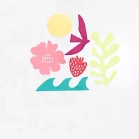 Okie Dokie Toddler & Little Girls Round Neck Short Sleeve Regular Fit Graphic T-Shirt