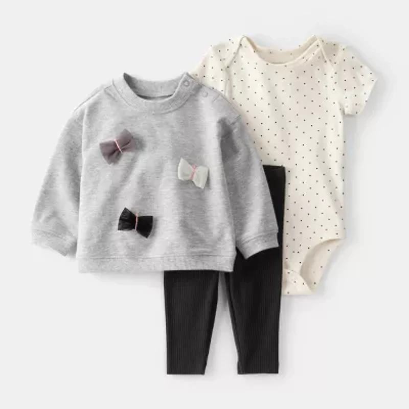 Carter's Baby Girls 3-pc. Pant Set