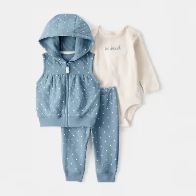 Carter's Baby Girls 3-pc. Pant Set