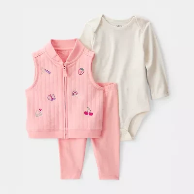 Carter's Baby Girls 3-pc. Pant Set