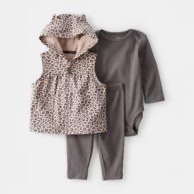 Carter's Baby Girls 3-pc. Pant Set