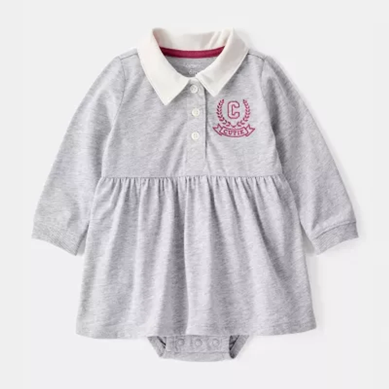 Carter's Baby Girls Long Sleeve Fitted A-Line Dress