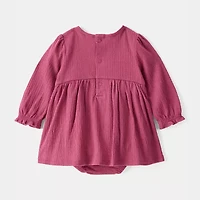 Carter's Baby Girls Long Sleeve Cuffed A-Line Dress