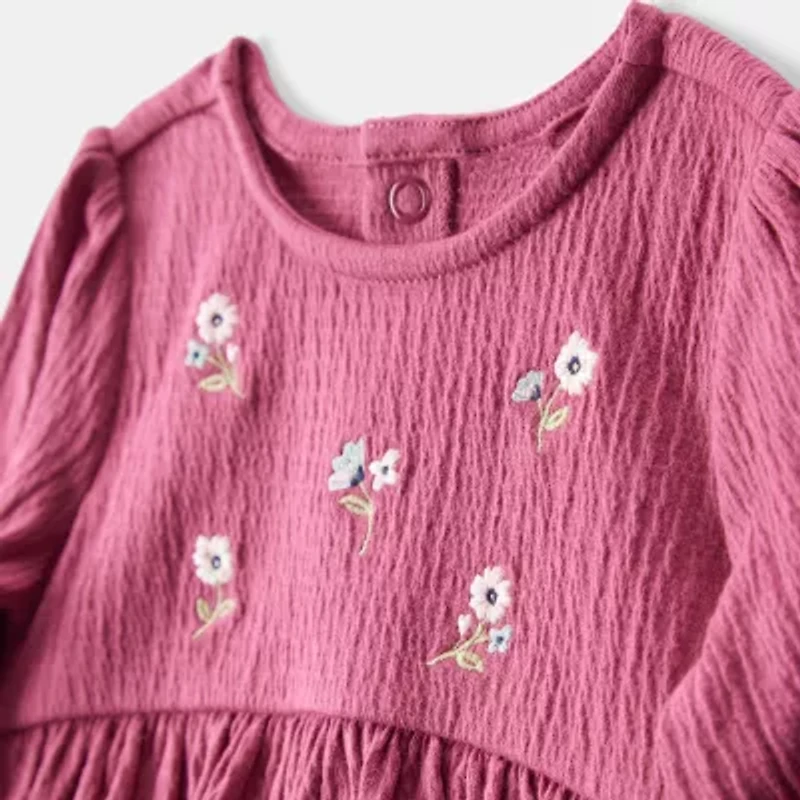 Carter's Baby Girls Long Sleeve Cuffed A-Line Dress