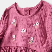 Carter's Baby Girls Long Sleeve Cuffed A-Line Dress