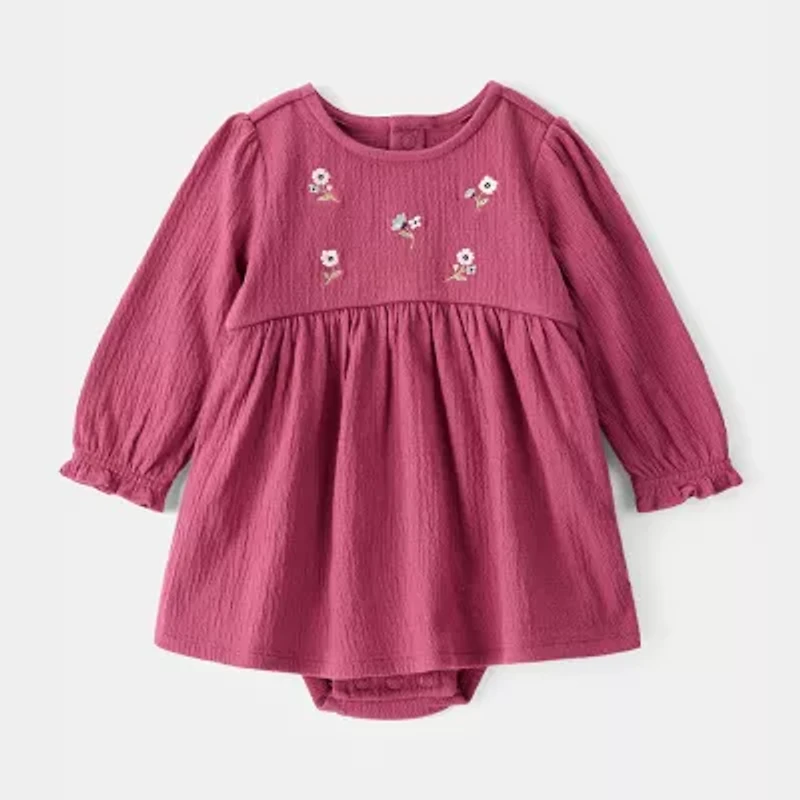 Carter's Baby Girls Long Sleeve Cuffed A-Line Dress