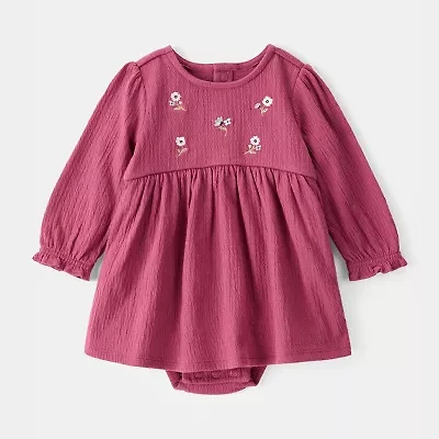 Carter's Baby Girls Long Sleeve Cuffed A-Line Dress