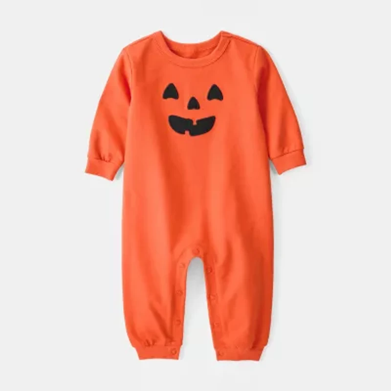 Carter's Halloween Baby Unisex Round Neck Long Sleeve Jumpsuit