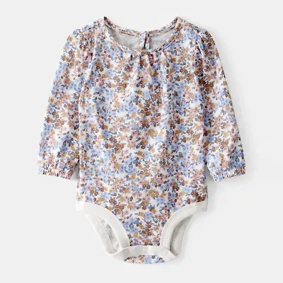 Oshkosh Baby Girls Round Neck Long Sleeve Bodysuit