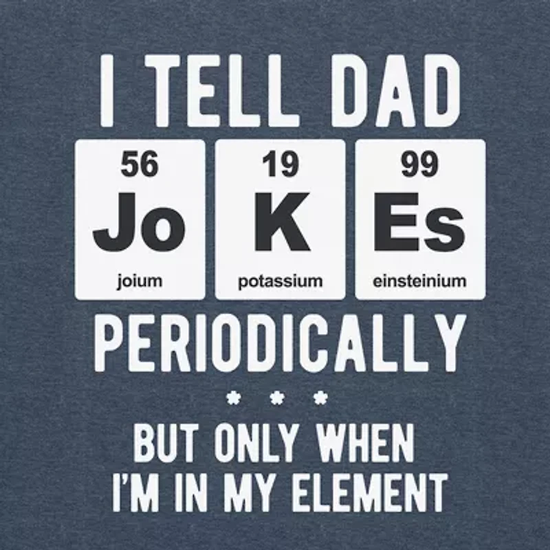 Mens Short Sleeve Dad Jokes Graphic T-Shirt