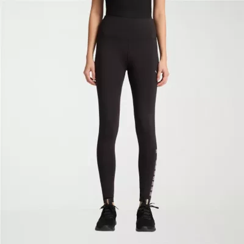 Puma Womens Animal Print Logo Full Length Leggings