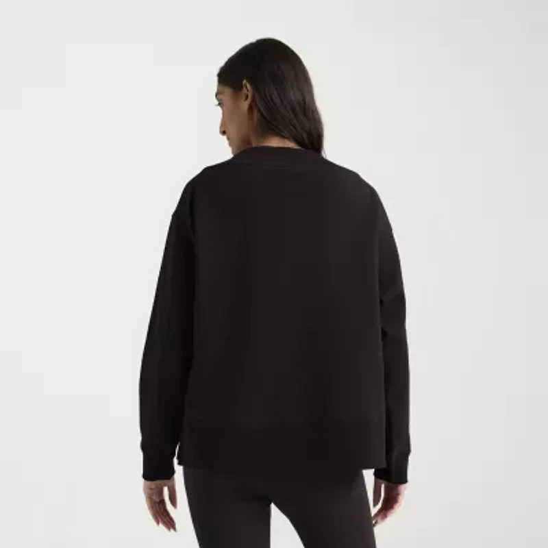 PUMA Womens V Neck Long Sleeve Sweatshirt
