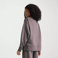 PUMA Womens V Neck Long Sleeve Sweatshirt