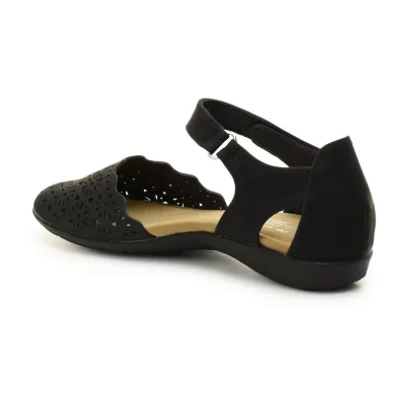 TARYN by ROSE Puncha Womens Round Ballet Flats