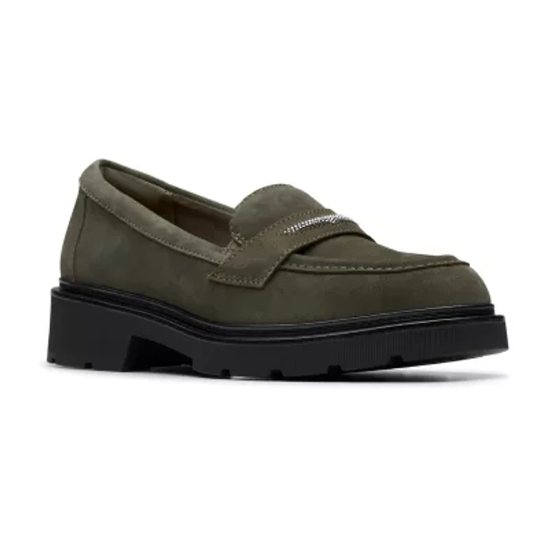 Clarks Lauryl Step Womens Moc Closed Toe Loafers
