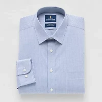 Stafford Smart Tech Mens Regular Fit Stretch Fabric Wrinkle Free Long Sleeve Dress Shirt